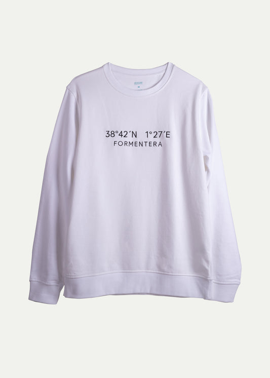 Sweatshirt Punta Prima Coordenadas White