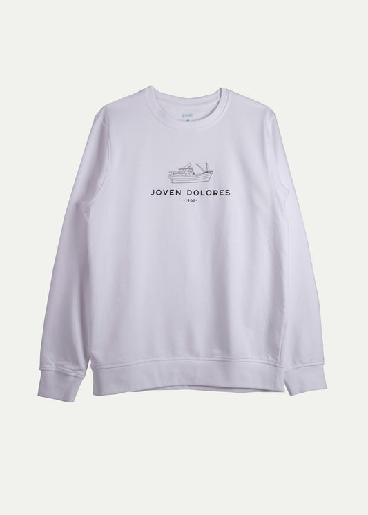 Sweatshirt Punta Prima Joven Dolores White