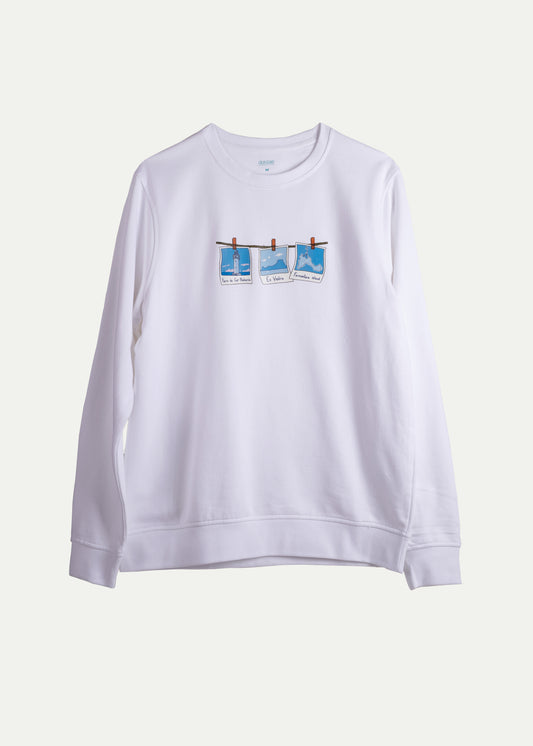 Sweatshirt Punta Prima Polaroid White