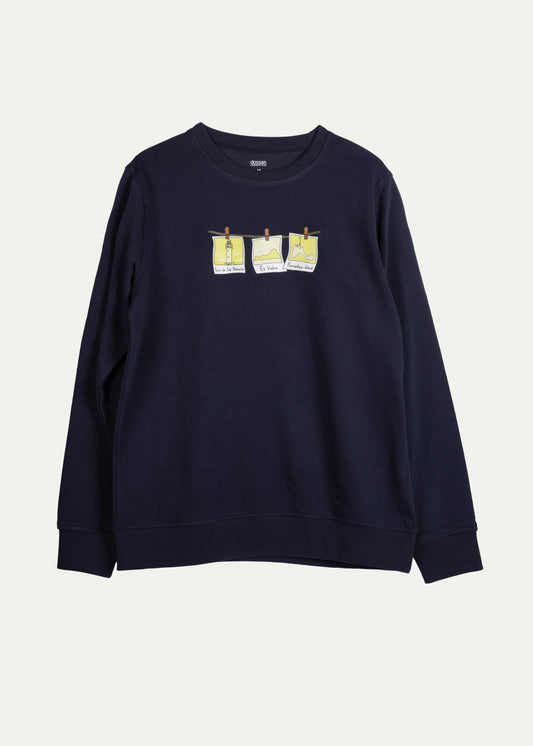 Sweatshirt Punta Prima Polaroid Navy Blue