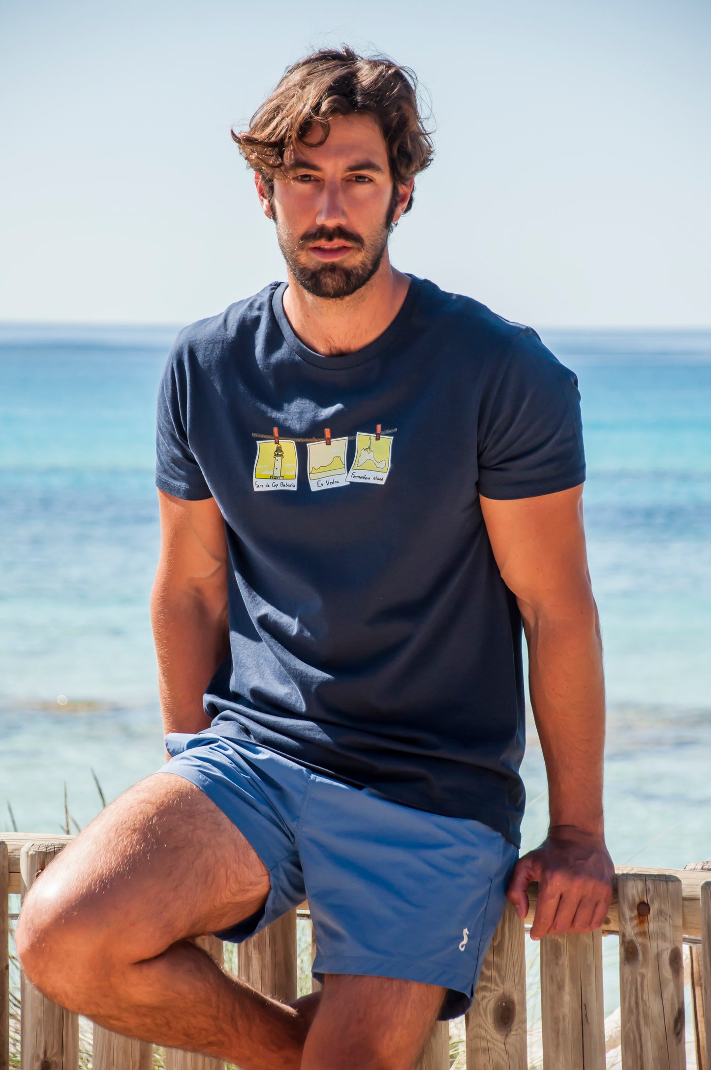 T-shirt Pitiusas Polaroid Navy Blue