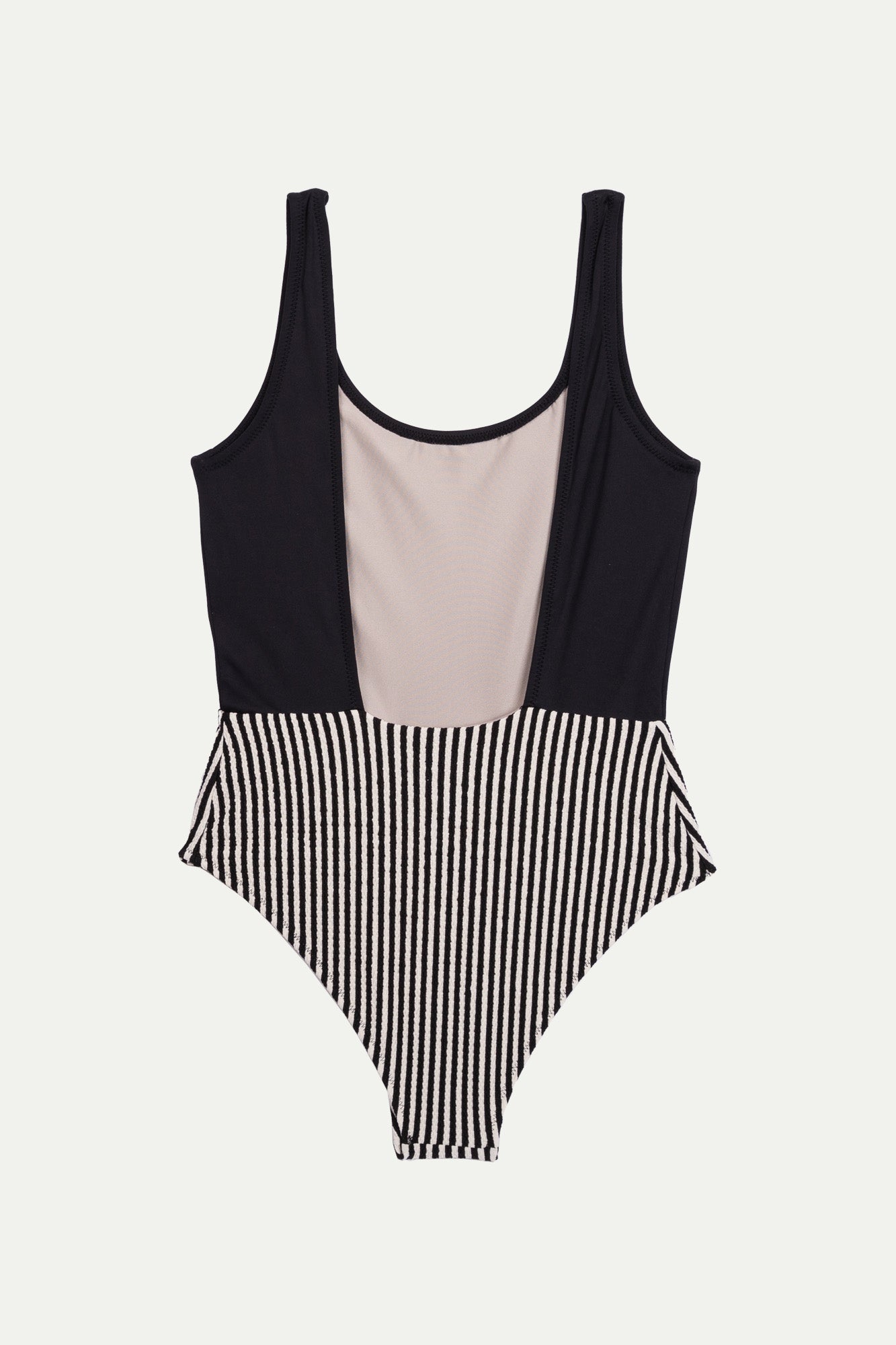 Swimsuit Basic Bicolor Black