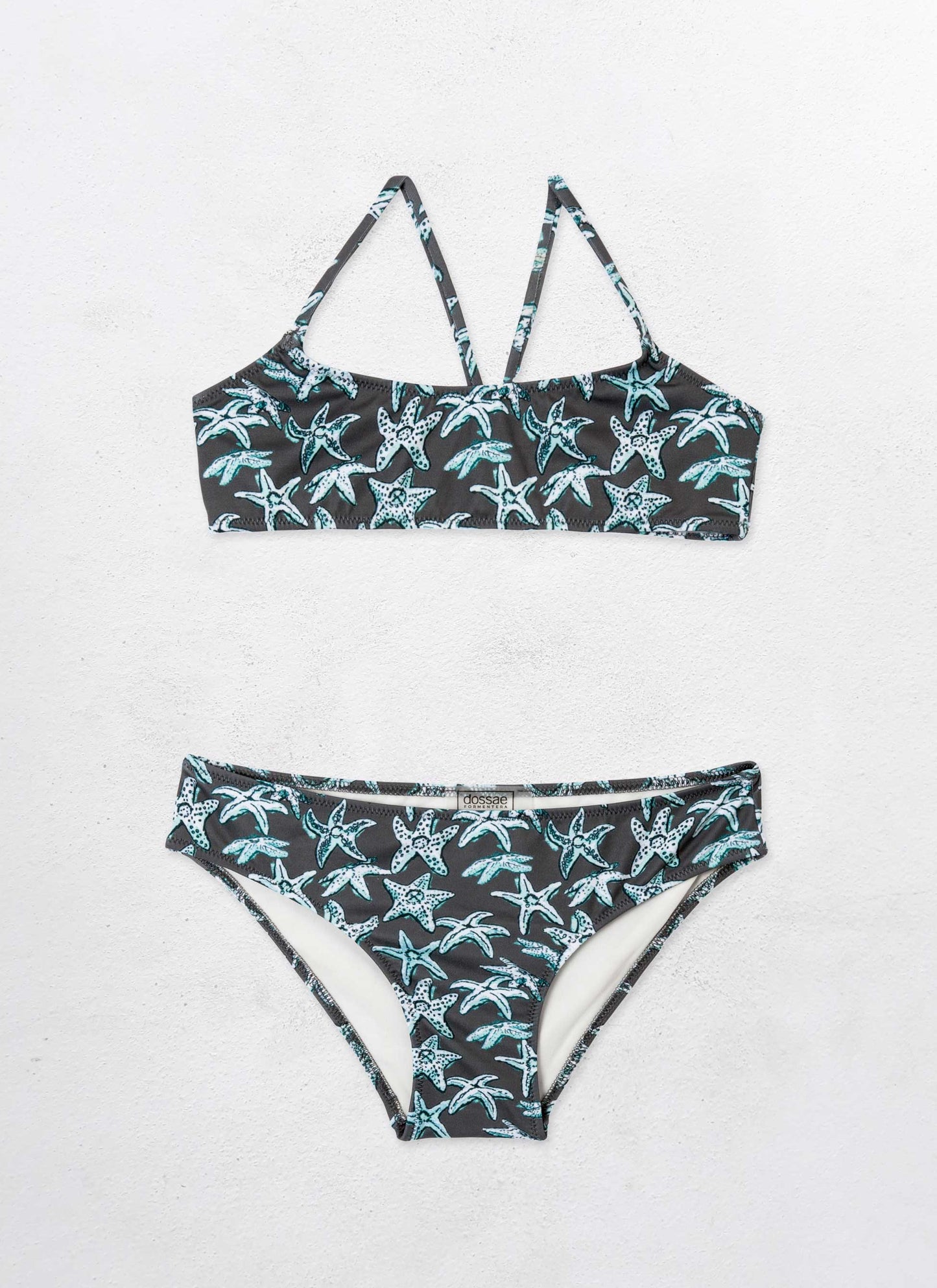 Bikini Niña Punta Negra Estrellas