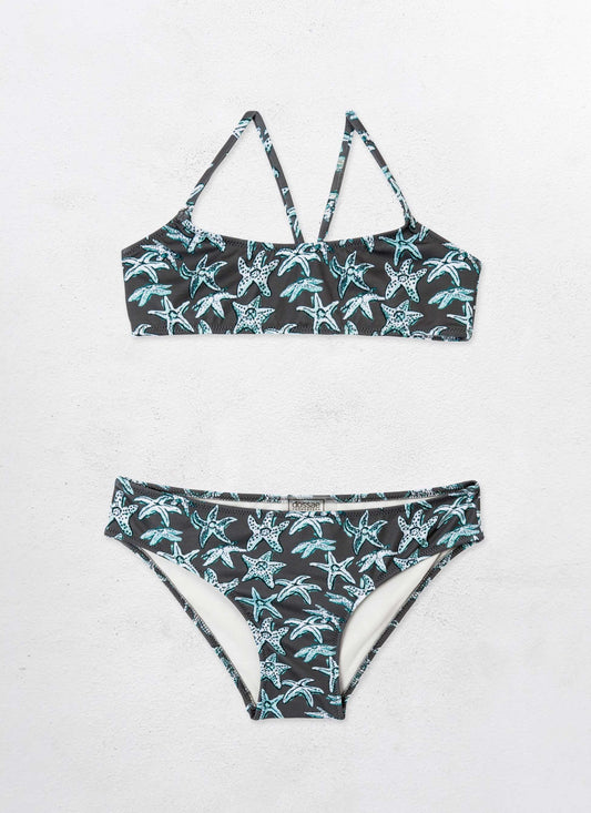 Bikini Sa Palmera Kids Black Tip Stars