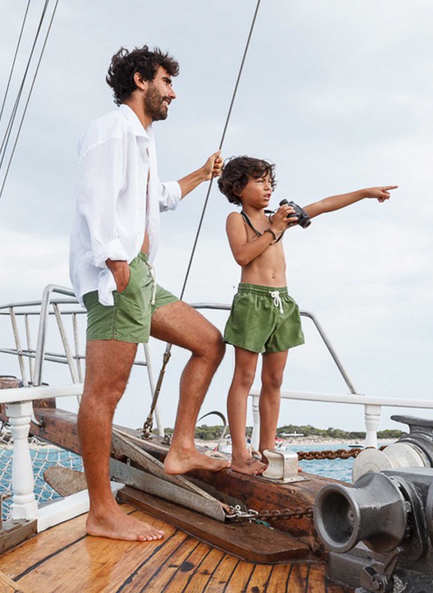 Illetes Kids Salinas Swimsuit Khaki