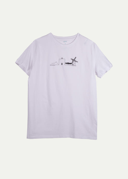 T-shirt Pitiusas Skyline White 