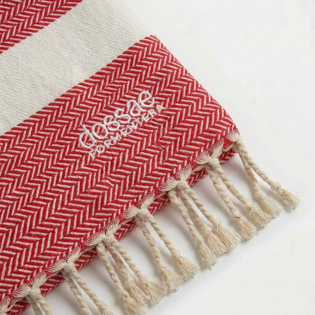 Fouta Espiga Coral