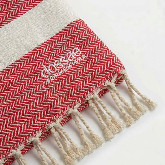 Fouta Espiga Coral