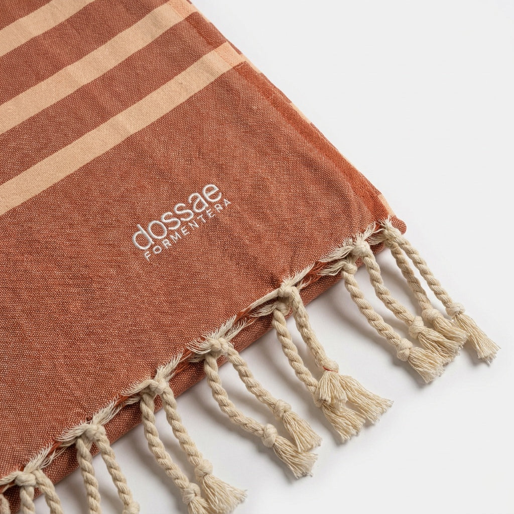 Fouta Rayas Terracota